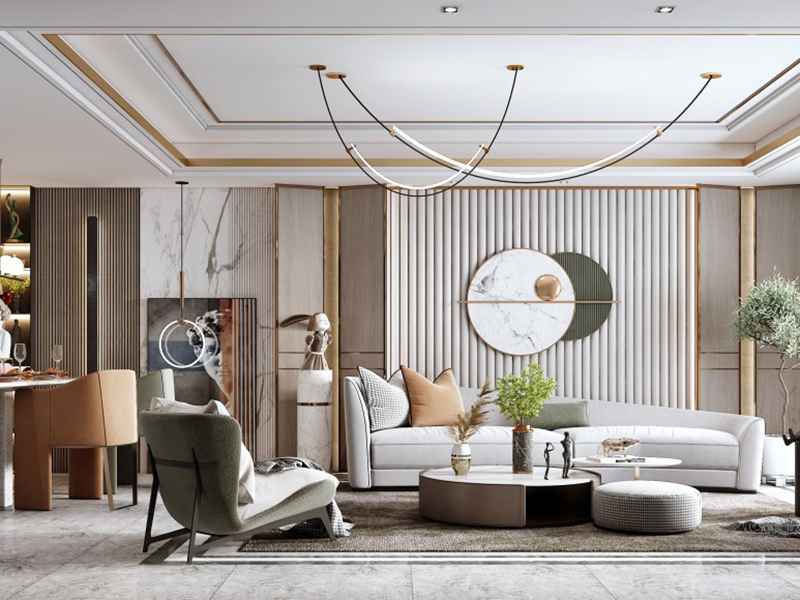 沙發(fā)背景墻掛畫(huà)小技巧，懂得給背景墻留白的才是掛畫(huà)高手