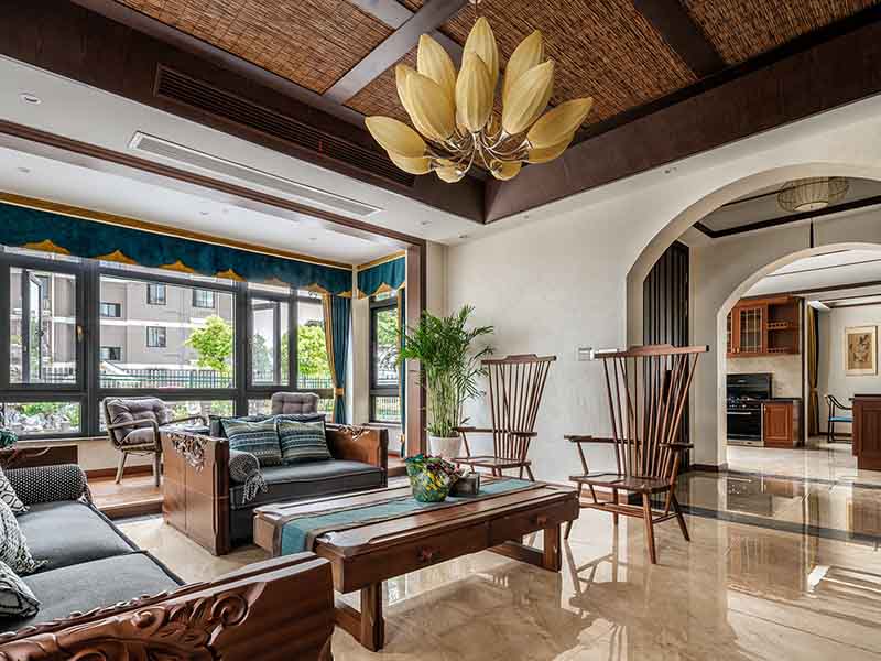 美式風格裝修怎么處理墻面比較好，怎樣讓空間線條更流程