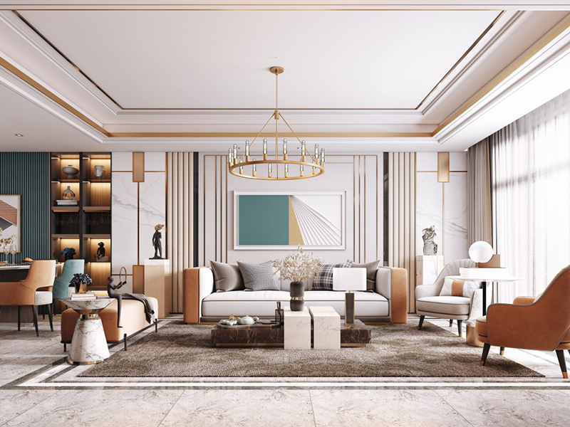 沙發(fā)背景墻掛畫(huà)小技巧，懂得給背景墻留白的才是掛畫(huà)高手