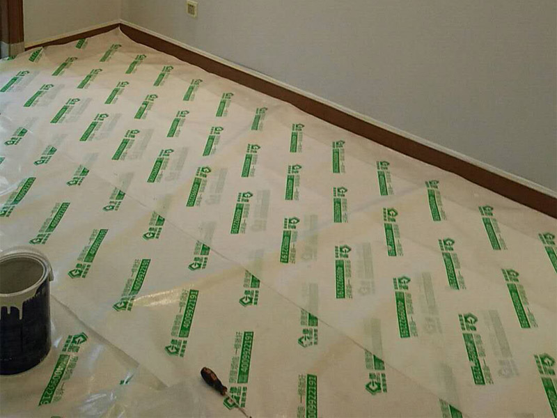 刷墻，地面保護