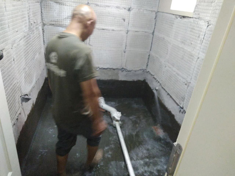 廁所瓷磚拆除，閉水試驗方案