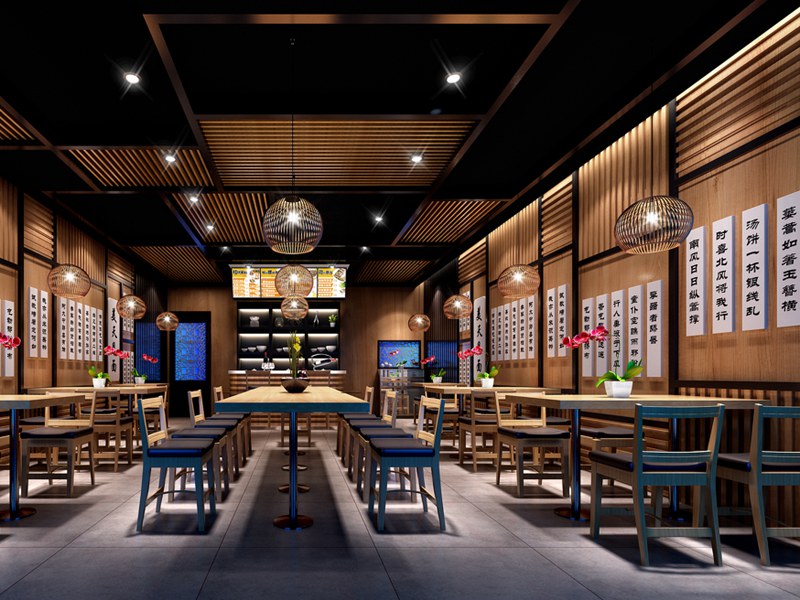 餐館裝修圖片,餐館現(xiàn)代裝修設計圖,餐館裝修效果圖大全