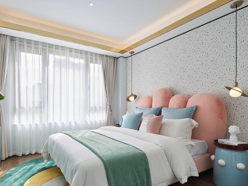 重慶江楓雅筑臥室裝修設(shè)計(jì)效果圖_簡約