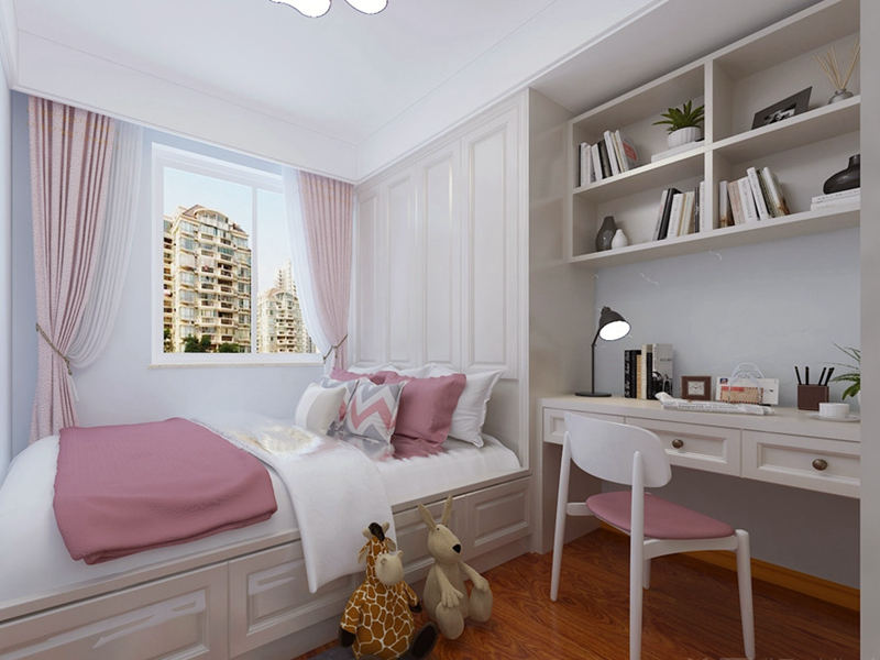 深圳田貝花園臥室裝修設(shè)計(jì)效果圖_簡約