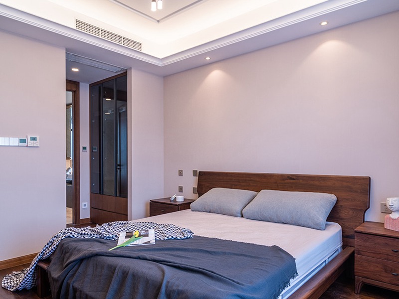 杭州錢江水晶城臥室裝修設(shè)計(jì)效果圖_簡