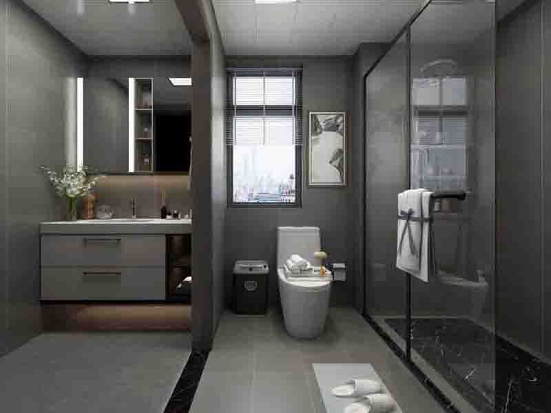 個(gè)性化的衛(wèi)生間黑白色裝修，重新定義簡