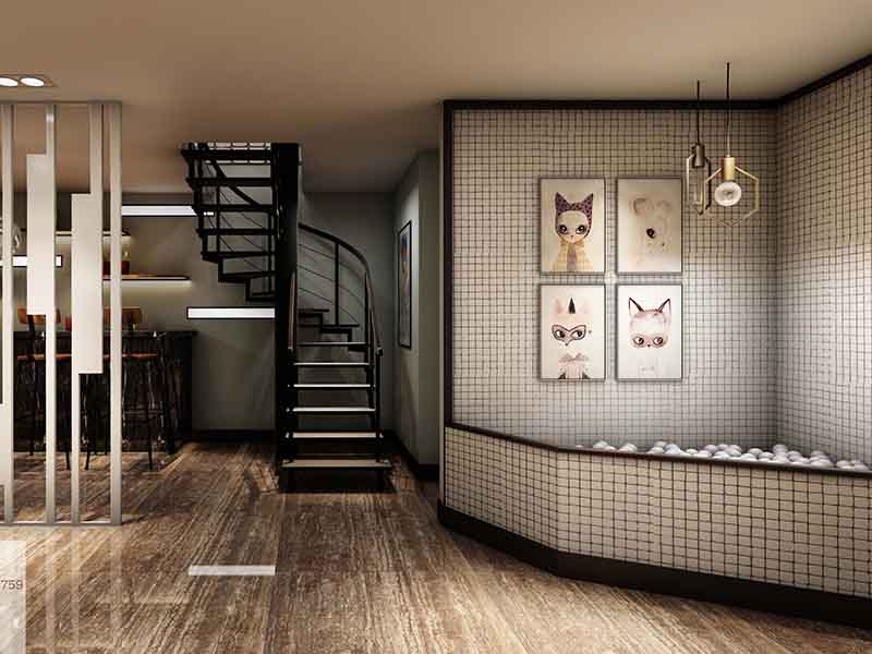 ?？诿腊l(fā)店裝修應該如何搭配色差