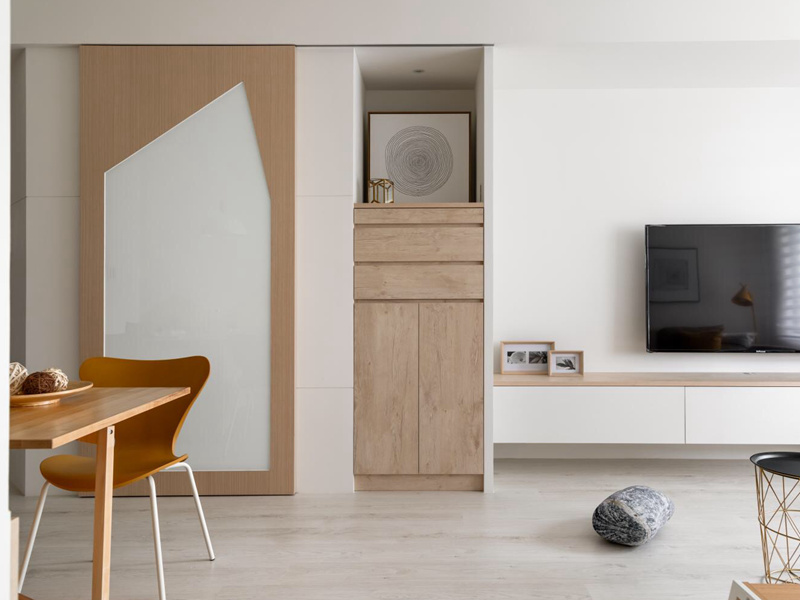 光之北歐風三居室改造客廳圖