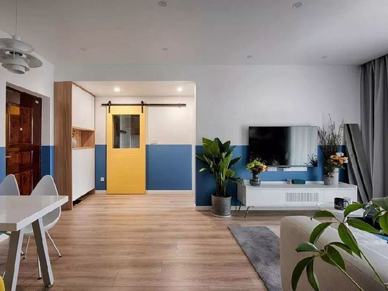 西安二居室舊房客廳改造圖