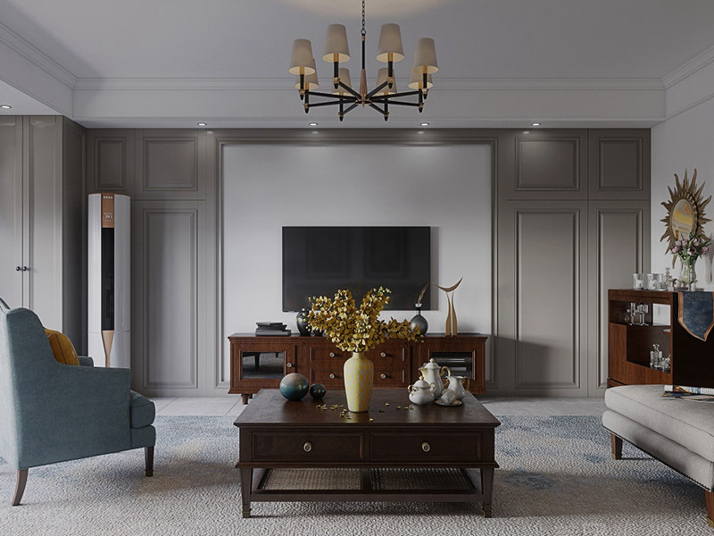 混搭風背景墻裝修圖片