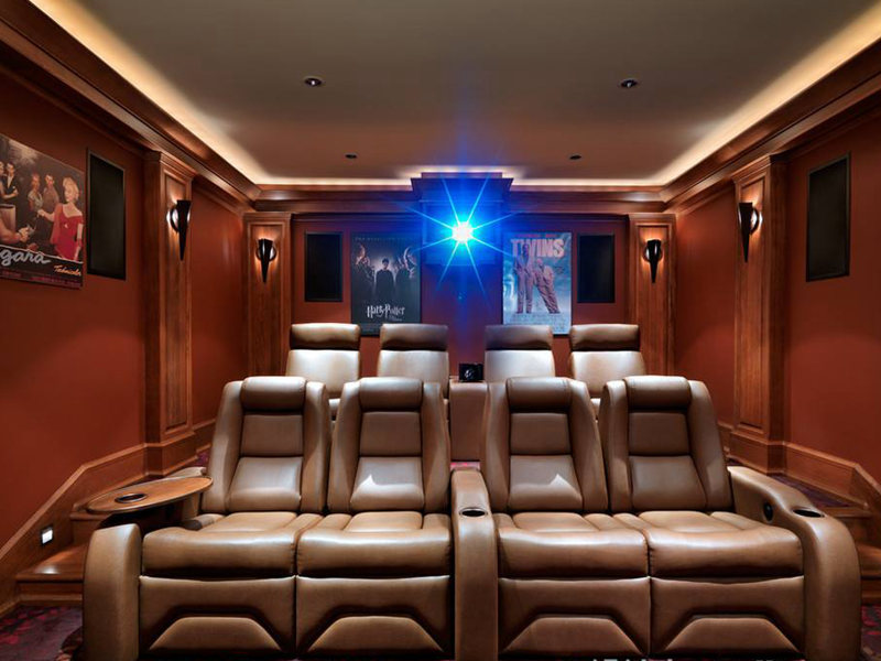 現(xiàn)代簡約視聽室裝修圖