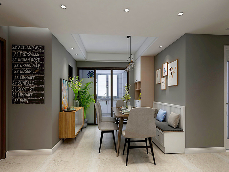 簡約風走廊裝修效果圖