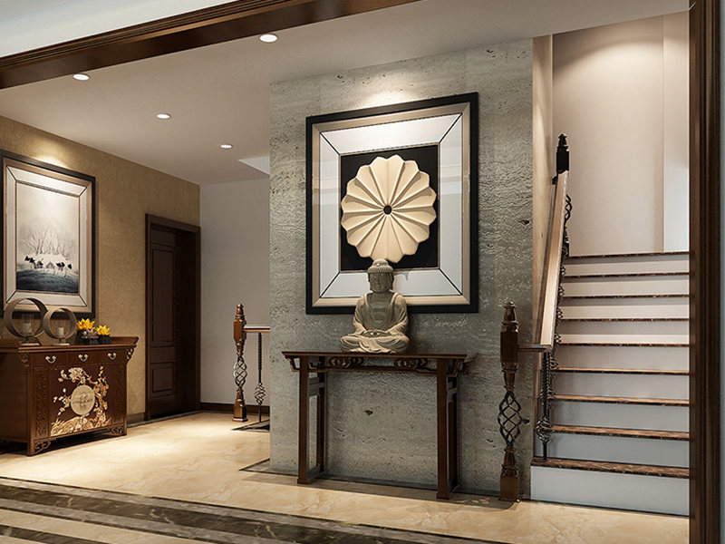 躍層鄉(xiāng)村風格樓梯裝修