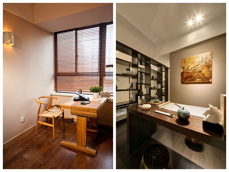 現(xiàn)代風書房裝修實景圖