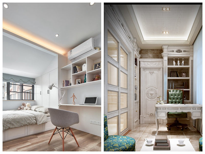 鄉(xiāng)村風(fēng)書房裝修實景圖