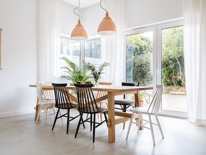 石家莊長(zhǎng)安區(qū)舊房翻新餐廳效果圖