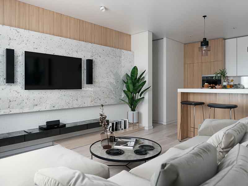 眉山市東坡區(qū)40平米小戶(hù)型裝修效果圖