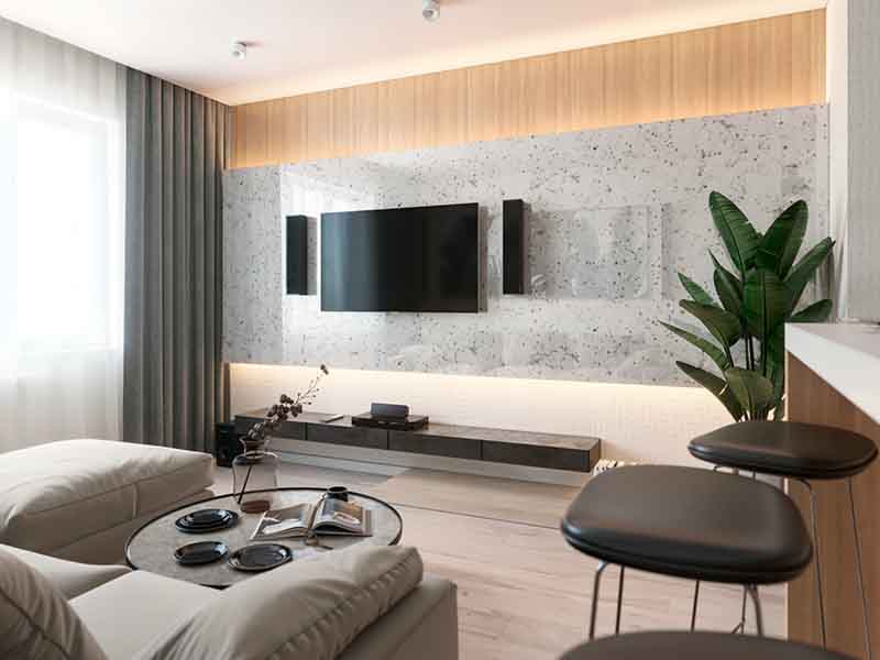 眉山市東坡區(qū)40平米小戶(hù)型裝修效果圖