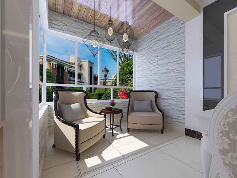 中山市沙溪古鎮(zhèn)國貿陽臺翻新裝修