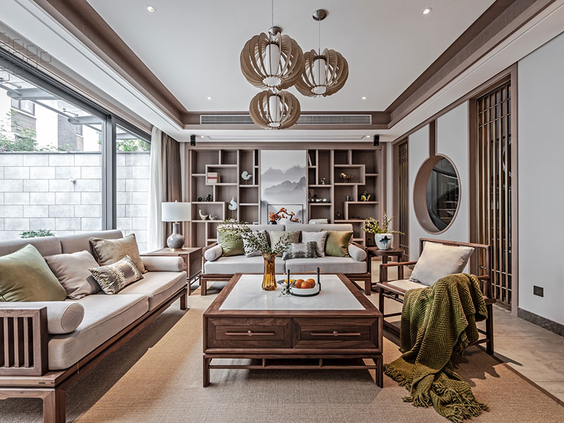 淮北市杜集區(qū)中式風格裝修設計-客廳裝修