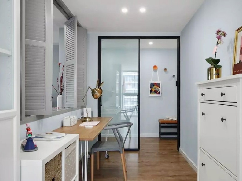 邵陽(yáng)市雙清區(qū)86平米北歐風(fēng)格裝修設(shè)計(jì)-書房裝修