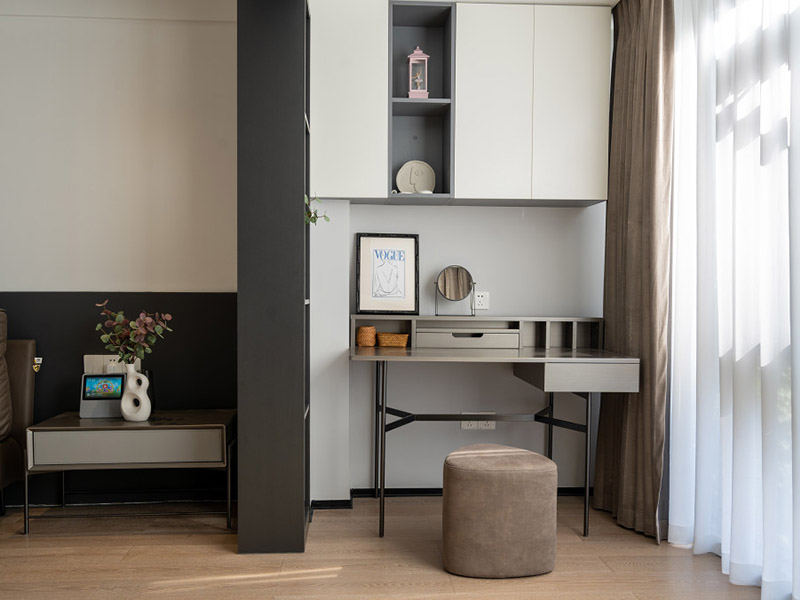 隨州市曾都區(qū)現(xiàn)代都市風(fēng)格裝修設(shè)計-梳妝臺設(shè)計