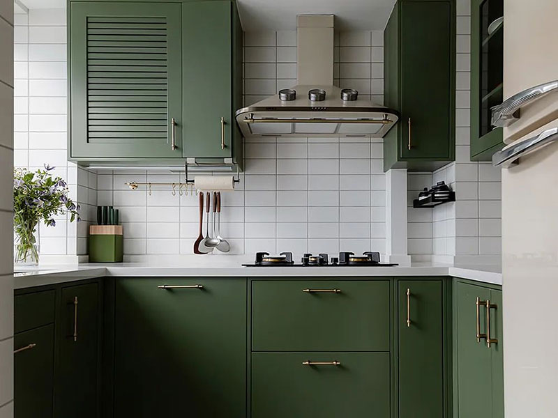 長沙市天心區(qū)局部墻面乳膠漆粉刷翻新-廚房設(shè)計